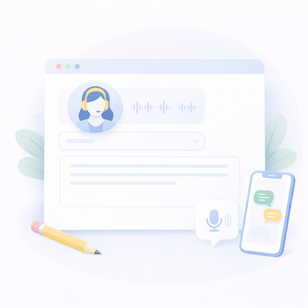 Select AI Voice & Script
