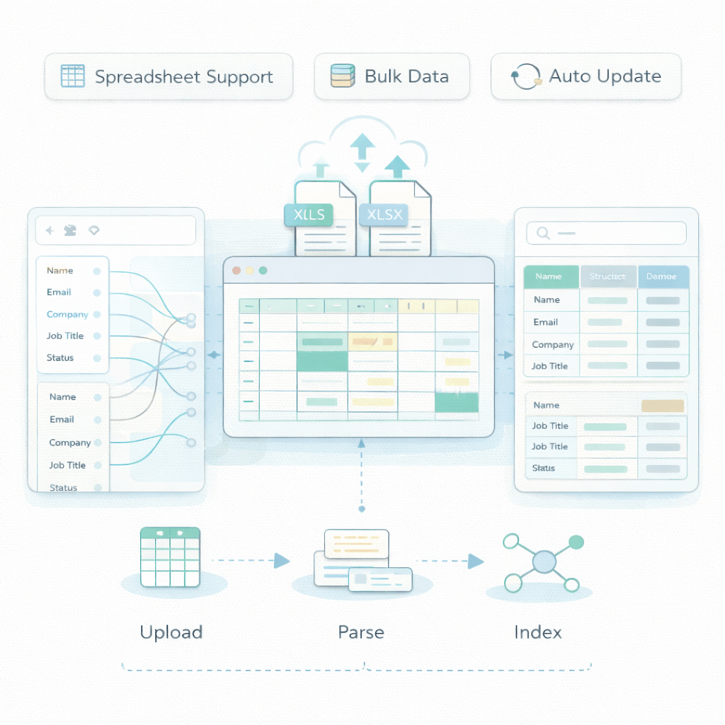 Excel Data Import Features