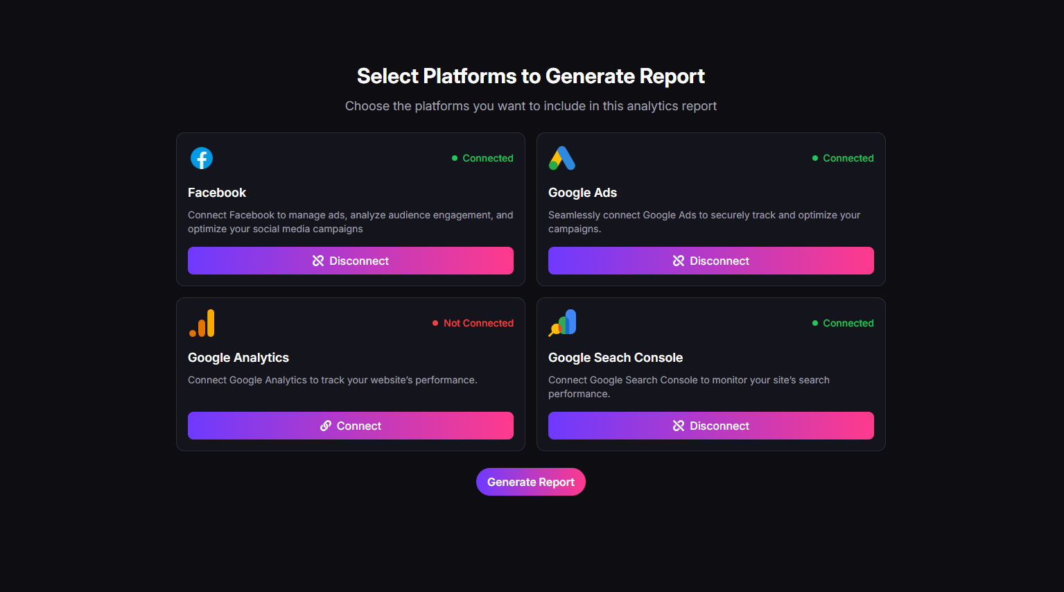 One Dashboard. Complete Visibility.